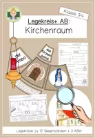 Vorschau - Arbeitsblätter - Legekreis + Material: Den Kirchenraum entdecken (Religion Grundschule) - Deckblatt