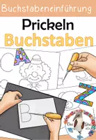 Vorschau - Arbeitsblätter - Buchstaben prickeln/ pricken - für die Buchstabeneinführung - Deckblatt