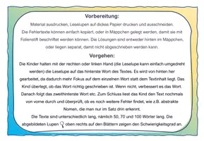 Vorschau - Arbeitsblätter - Rechtschreibung überprüfen (3-fach differenziert) mit der Leselupe - Seite 2