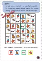 Vista previa - Hojas de trabajo - Sudoku de verano - con símbolos en lugar de números - página 3