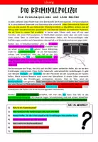 Vorschau - Arbeitsblätter - DEUTSCH - Lesetext des Tages 2 - Paket Kriminalistik "Die Kriminalpolizei" - Seite 3