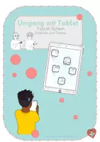 Vorschau - Unterrichtsreihen - Umgang mit Tablet - Gebärdensprache - Deckblatt