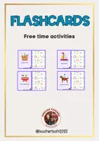 Vorschau - Lehrpläne/Lehrermaterial - FLASHCARDS Free time activities - Deckblatt