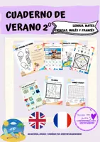 Vista previa - Unidades / Secuencias / Situaciones de Aprendizaje - Cuaderno de verano 2º primaria francés e inglés - Portada