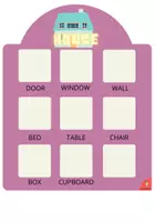 anteprima - Materiale di supporto/inclusione - House vocabulary activity in english - Pagina 1