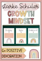 Vorschau - Poster - Growth Mindset Poster - Klassenraum Dekoration - Deckblatt