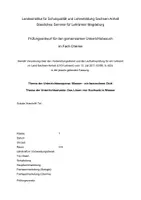 Vorschau - Stundenentwürfe - Prüfungsentwurf (Note 2.2) "Lösen von Kochsalz in Wasser" - Deckblatt