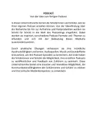 Vorschau - Stundenentwürfe - PODCAST - Von der Idee zum fertigen Podcast - Seite 1