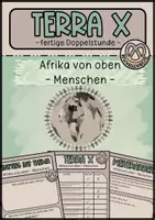 Vorschau - Arbeitsblätter - Afrika von oben - Menschen: fertige Doppelstunde mit Terra X - Deckblatt