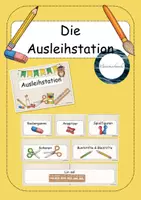 Vorschau - Mal- und Bastelvorlagen - Die Ausleihstation: Kopier- und Bastelvorlagen - Deckblatt