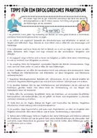 Vorschau - Arbeitsblätter - Betriebspraktikum: Informationen und Tipps zum Praktikum (Klasse 8 / 9) - Deckblatt