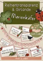 Vorschau - Poster - Reihentransparenz Marienkäfer - mit Girlande und Postern zur Unterrichtsreihe Marienkäfer - Deckblatt