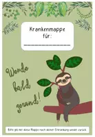 Vorschau - Anderer Materialtyp - Krankenmappe Faultier #Faultierklasse #Klassentier - Seite 1
