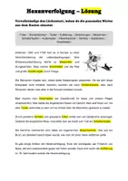 Vorschau - Arbeitsblätter - Hexenverfolgung - Lückentext - Seite 1