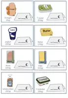 Vorschau - Fördermaterial/Inklusion - Lebensmittel - Kärtchen Wertigkeit eintragen - Seite 3