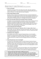 Vorschau - Arbeitsblätter - AB mit Fragen zum Thema "Remake" + Lösungsblatt - Seite 1