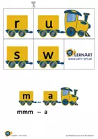Vorschau - Bildkarten - Buchstaben zusammenschleifen mit dem Buchstabenzug - Seite 3