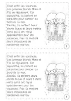 Aperçu - Feuilles d'exercices - Livre de lecture et coloriage: Vacances d´été - Page 2
