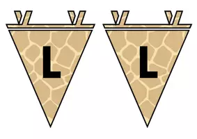 Vorschau - Anderer Materialtyp - Giraffenklasse – Wimpel Willkommen - Seite 3