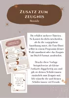 Vorschau - Präsentationen/Tafelbilder - Zusatz zum Zeugnis/persönliches Zeugnis - Boho-Monde - Deckblatt