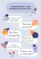 Vorschau - Präsentationen/Tafelbilder - Zusatz zum Zeugnis/Persönliches Zeugnis - Weltall - Seite 1