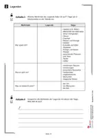 Vorschau - Stundenentwürfe - Legenden | Deutsch Grundschule Klasse 3-4 | Sagen, Heiliger Martin, Heiliger Nikolaus, Großstadtlegenden | Stundenbilder, Arbeitsblätter, Kopiervorlagen mit Lösungen - Seite 2