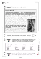 Vorschau - Stundenentwürfe - Legenden | Deutsch Grundschule Klasse 3-4 | Sagen, Heiliger Martin, Heiliger Nikolaus, Großstadtlegenden | Stundenbilder, Arbeitsblätter, Kopiervorlagen mit Lösungen - Seite 3