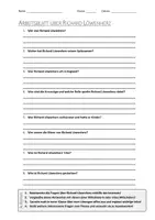 Vorschau - Arbeitsblätter - AB mit Fragen zum Thema "Richard Löwenherz" + Lösungsblatt + Mindmap + Infografik - Deckblatt