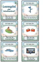 Vorschau - Spiele - Lesespiel "Im Schwimmbad" DaZ / DaF / Deutsch - Seite 1
