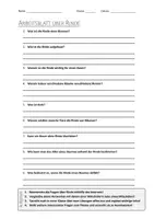Vorschau - Arbeitsblätter - AB mit Fragen zum Thema "Rinde" + Lösungsblatt - Deckblatt