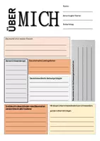 anteprima - Poster - Profilo per presentarsi (in tedesco) - Steckbrief "Über mich" - Pagina 2