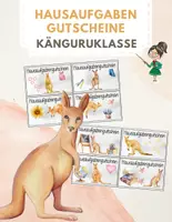 Vorschau - Poster - Hausaufgabengutscheine - Känguruklasse / Belohnung - Deckblatt