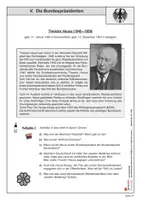 Vorschau - Arbeitsblätter - Deutschlands führende Politiker von 1949 bis heute: Die Bundespräsidenten | Politik Sekundarstufe Klasse 7-10 | Arbeitsblätter, Kopiervorlagen, Freiarbeit mit Lösungen - Deckblatt