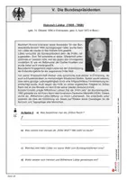 Vorschau - Arbeitsblätter - Deutschlands führende Politiker von 1949 bis heute: Die Bundespräsidenten | Politik Sekundarstufe Klasse 7-10 | Arbeitsblätter, Kopiervorlagen, Freiarbeit mit Lösungen - Seite 1
