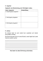 Vorschau - Arbeitsblätter - Lineare Erörterung Schritt für Schritt mit Aufgabenstellung - Seite 1
