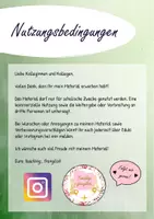 Vorschau - Mal- und Bastelvorlagen - Editierbare Vorlage - Geburtstagskalender (Deutsch) - Seite 1