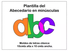 Vista previa - Hojas de trabajo - 11 PLANTILLA ABECEDARIO MINUSCULA 15x10 - Portada