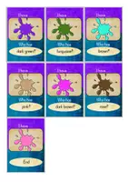 Vorschau - Stationenlernen - English - Colours - Lesespiel: Ich habe .... - Wer hat ...? - I have ... - Who has...? - Seite 3