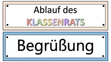 Vorschau - Anderer Materialtyp - Klassenrat - verschiedene Designs - Seite 1