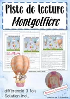 Aperçu - Feuilles d'exercices - Piste de lecture: Montgolfière - Page de couverture