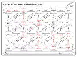 Vorschau - Arbeitsblätter - Past Simple of regular verbs // Labyrinthe (Englisch) - Seite 3