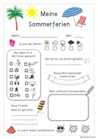 Vorschau - Arbeitsblätter - Feriensteckbriefe als Schreib- und Erzählanlass Materialpaket - Seite 3