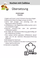 Vorschau - Arbeitsblätter - Kochen mit Calibius: Modus operandi - Tiramisu - - Seite 2