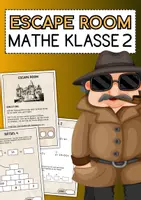 Vorschau - Arbeitsblätter - Escape Room: Mathe Klasse 2 - Deckblatt
