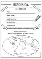 Vorschau - Arbeitsblätter - Kontinente und Ozeane: Booklet zum Ausarbeiten der einzelnen Kontinente - Seite 2