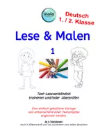 Vorschau - Arbeitsblätter - Lesen & Malen 1: Leseverständnis üben und überprüfen - - Deckblatt