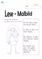 Vorschau - Arbeitsblätter - Lesen & Malen 1: Leseverständnis üben und überprüfen - - Seite 3