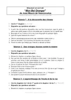 Aperçu - Préparation de séquence / Séquence complète - Séquence de Lecture - Mon Bel Oranger - Page de couverture
