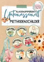 Vorschau - Stationenlernen - Unterwasserwelt: Methodenschilder, Arbeitsformen - Deckblatt