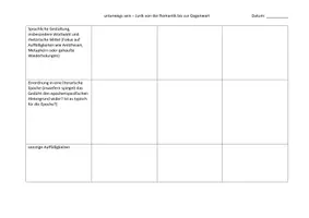 Vorschau - Arbeitsblätter - Tabelle_Vergleich von Gedichten - Seite 1